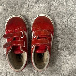 Toddler Vans Red size 8 1/2